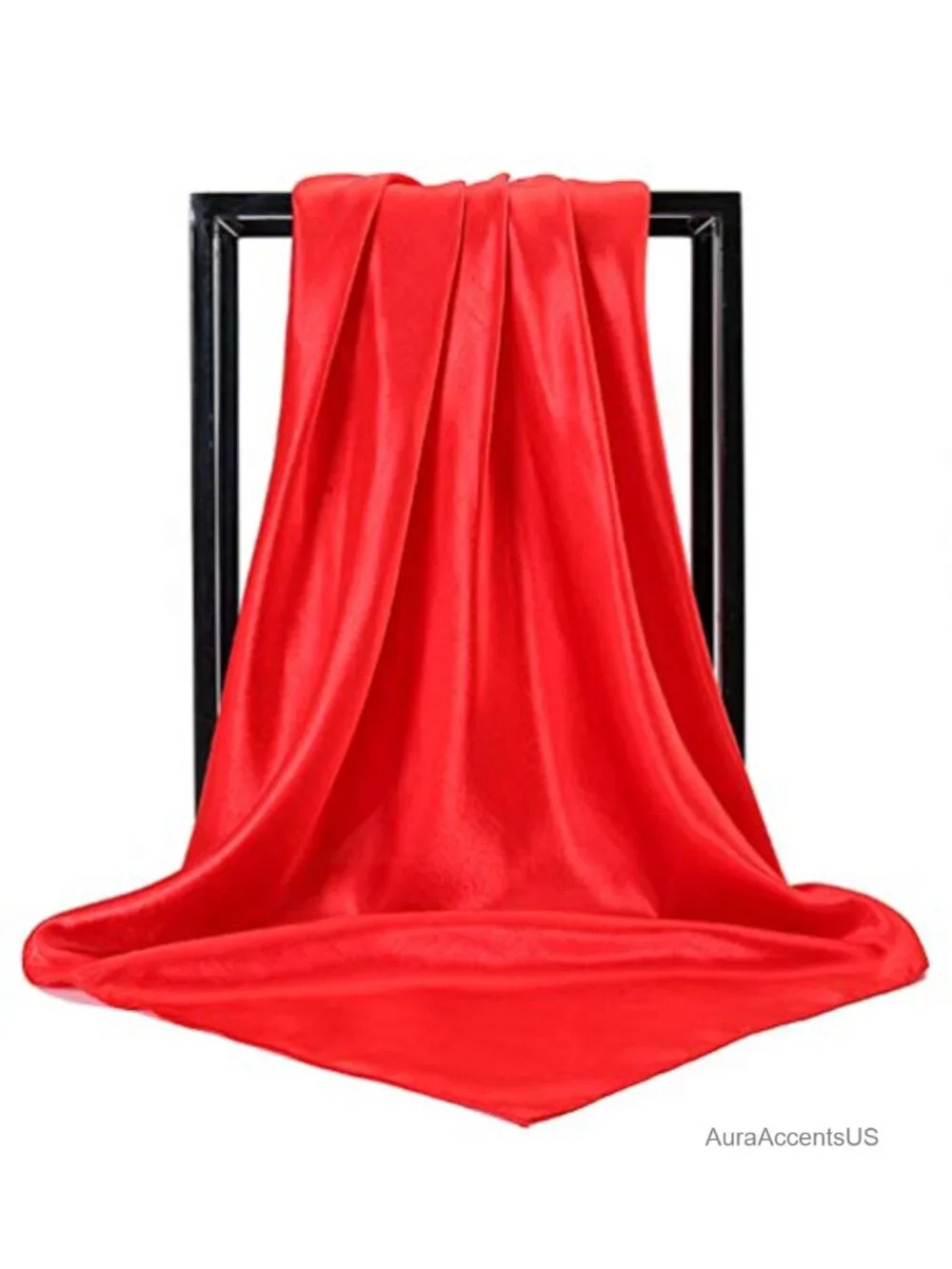 Large Satin Square Scarf Silk Feeling Hair Wrapping Gift Headscarf